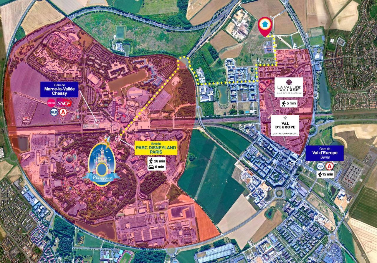 Disneyland-Paris 8Pers,Parking, Borne Recharge Ve, Wifi Serris Exterior foto